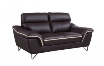 168 Loveseat DivanItalia Top Grain Italian Leather by Gu Furniture