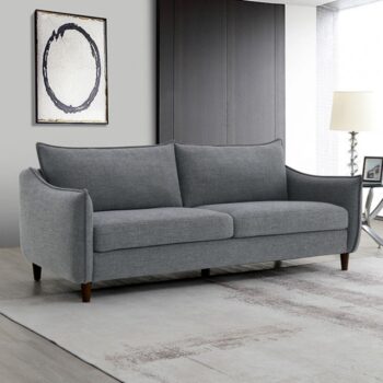 Vermon Contemporary Gray Chenille Sofa