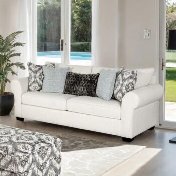 Queensbury White Sofa FM61113WH-SF by Furniture of America