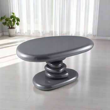 Charlene Gray High Gloss End Table