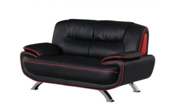 405 Black Loveseat By GU Furniture