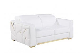 1120 Loveseat DivanItalia Top Grain Italian Leather by Gu Furniture