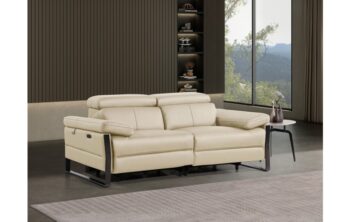 1246 DivanItalia Top Grain Italian Leather Loveseat By GU Furniture