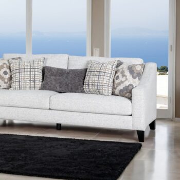 Turnham White/Black Sofa – Transitional Comfort and Style by Furniture of America