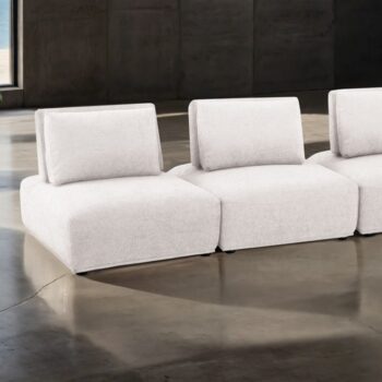 Stavanger 3-Seater Sofa in White Bouclé FM63001WH-A