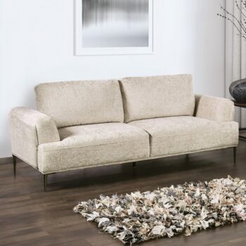 Gladbach Light Brown Sofa Furniture of America