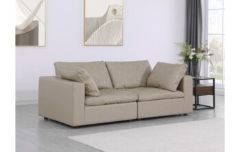 1100 DivanItalia Top Grain Italian Leather Loveseat By GU Furniture