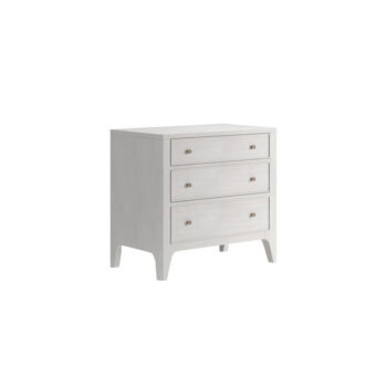 Mezzanine Dove Gray 3-Drawers Nightstand with USB Charging