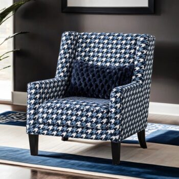 Colindale Accent Chair in Gray Blue  FM61111BL-CH-PT by Furniture of America