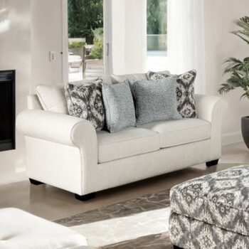 Queensbury Loveseat | FM61113WH-LV by Furniture of America