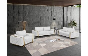 1050 DivanItalia Velvet Fabric Sofa Set By Gu Furniture