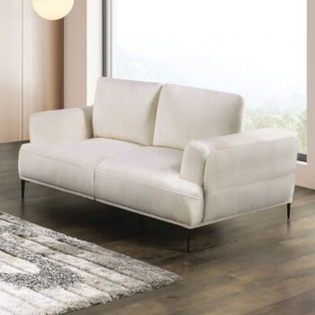 Gladbach Loveseat in Linen White Chenille FM63007WH-LV by Furniture of America