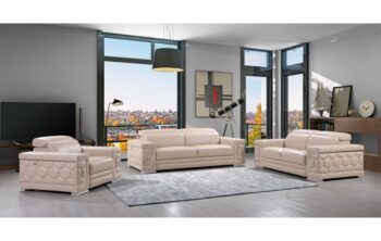 692 DivanItalia Top Grain Italian Leather Sofa Set By Gu Furniture