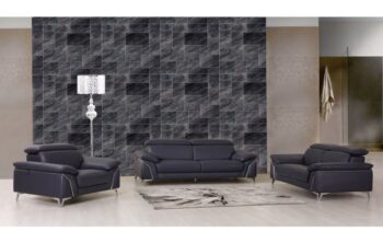 727 DivanItalia Top Grain Italian Leather Sofa Set By Gu Furniture