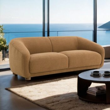 Kolvere Loveseat in Brown Boucle – FM61006BR-LV by Furniture of America