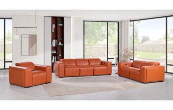 1224 Top Grain Italian Leather Sofa Set By Gu Furniture