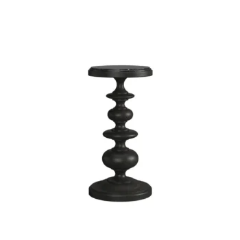 Black Granite Top Side Table