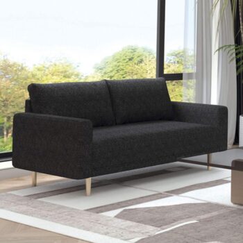 Elverum Loveseat in Black Boucle – FM61000BK-LV by Furniture of America