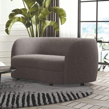 Versoix Loveseat in Charcoal Gray Boucle – FM61003GY-LV by Furniture of America