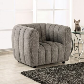 Aversa Chair in Charcoal Gray Boucle – FM61002GY-CH by Furniture of America