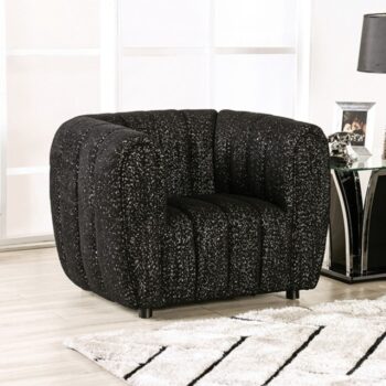 Aversa Chair in Black Boucle – FM61002BK-CH by Furniture of America