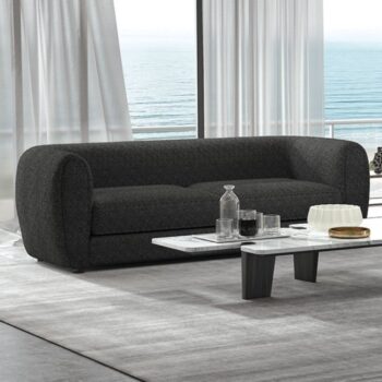 Verdal Sofa in Black Boucle – FM61001BK-SF by Furniture of America