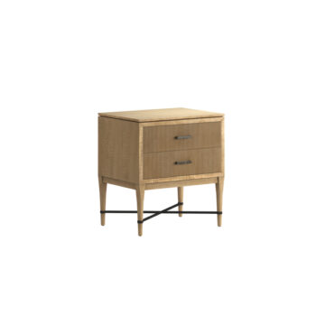 Loft Reeded Nightstand in Natural Maple Finish