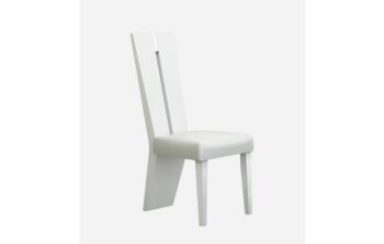 D313 High Gloss White Dining Chair Set of 2 By Gu Furniture