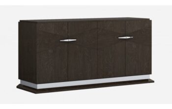 D845 High Gloss Dark Gray Buffet By Gu Furniture