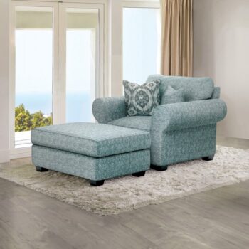 Queensbury Teal Transitional Accent Chair – FM61113TL-CH-PT