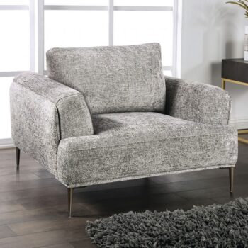 Gladbach Contemporary Gray Chenille Chair – FM63007GY-CH