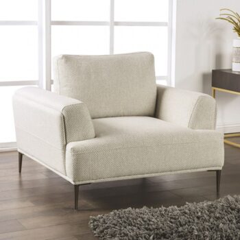 Gladbach Contemporary Beige Chenille Chair – FM63007BG-CH