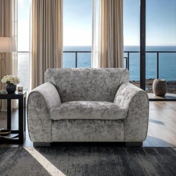 Severo Contemporary Light Gray Chenille Chair – FM61005GY-CH