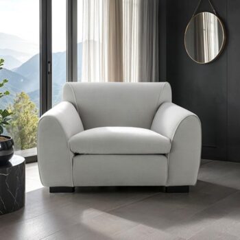 Severo Contemporary Light Gray Velvet Chair – FM61005LG-CH