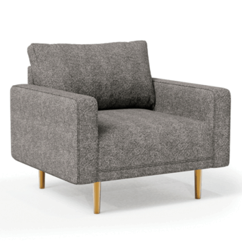 Elverum Contemporary Charcoal Gray Boucle Chair – FM61000GY-CH