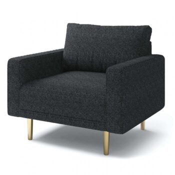 Elverum Contemporary Black Boucle Chair – FM61000BK-CH