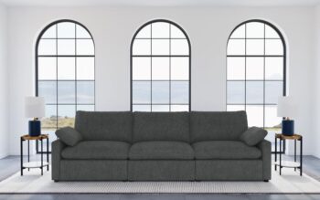 Collins Modular Power Sofa Dark Gray by Coaster Furniture